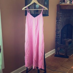 NWOT Gap pink denim dress